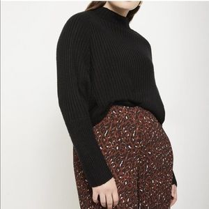 Eloquii Sweater Black Dolman Sleeves Ribbed Mock-Neck Sweater Sz 14/16 (1X) NWT